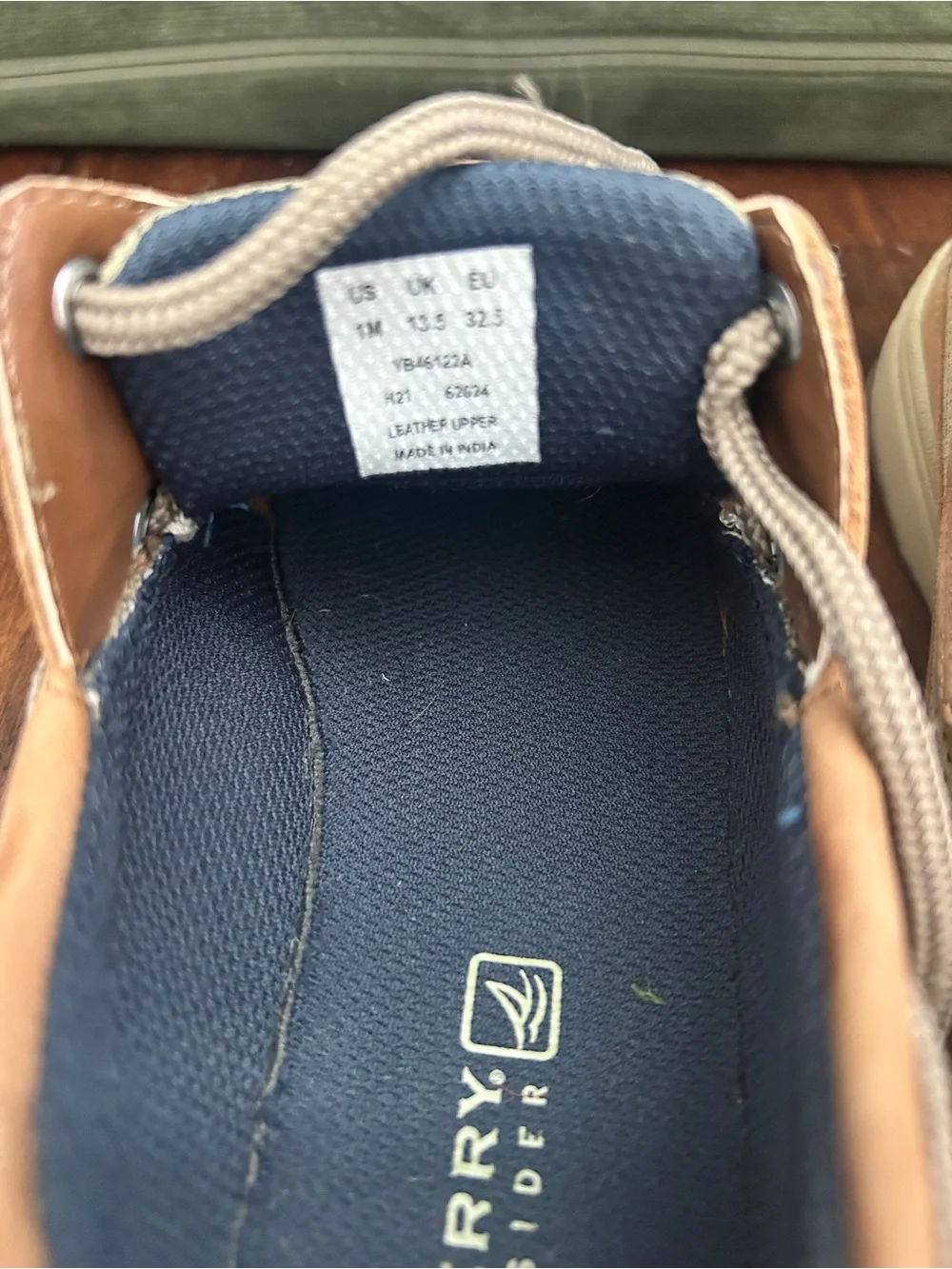 Sperry Tan Suede Boat Shoes for Kids